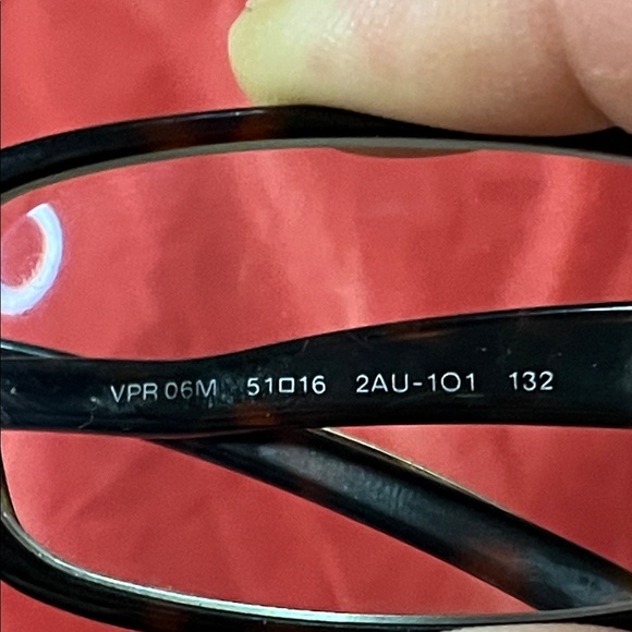 Prada Black Rectangular Women's Glasses with Gold Temples - Picture 12 of 16